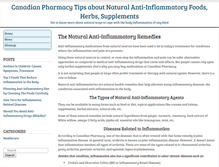 Tablet Screenshot of naturalantiinflammatory.org